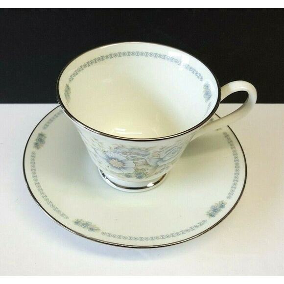 Lenox Oxford Bone China 'Midsummer' 3-pc Dinner Plate, Cup, Saucer 1979-1983 USA - Picture 8 of 11